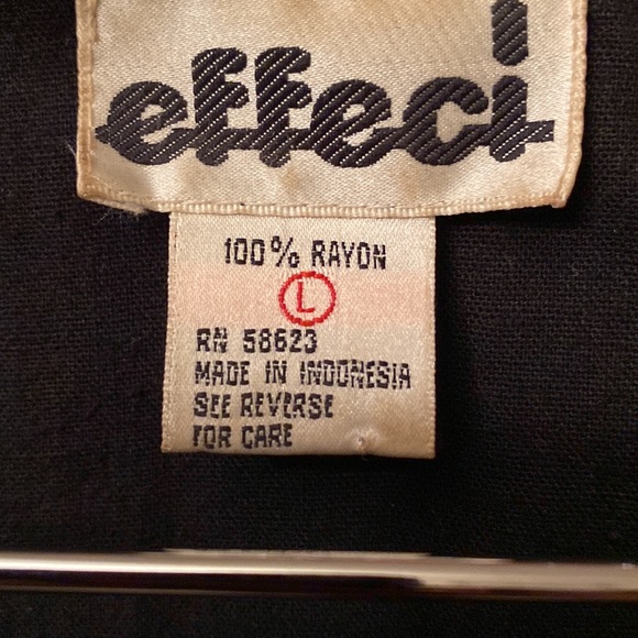 Vintage Effeci Beaded Sequined Vest, Black White Gold Checks. SZ L - Picture 5 of 6